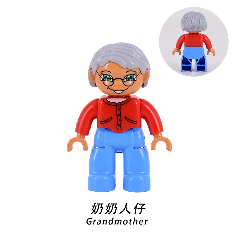 Figure Singole Pompieri Bambino Ladro Poliziotto Mamma Taglia Grande figure familiari Mattoncini mattoni Giocattoli per Bambini regali