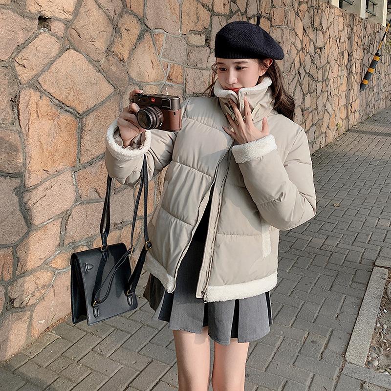 Cotton Clothes Women's 2025 Winter New Korean Version of Stand Collar Down Cotton Jacket Fashion Student Padded Jacket