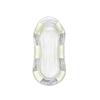 Inflatable Pool Float with Transparent Sequins and Mesh Floating, Portable Lounger for Adults, Swimming Pool Floating Bed