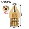 MK8 Brass Nozzle for 3D Printers - Engraving Accessory