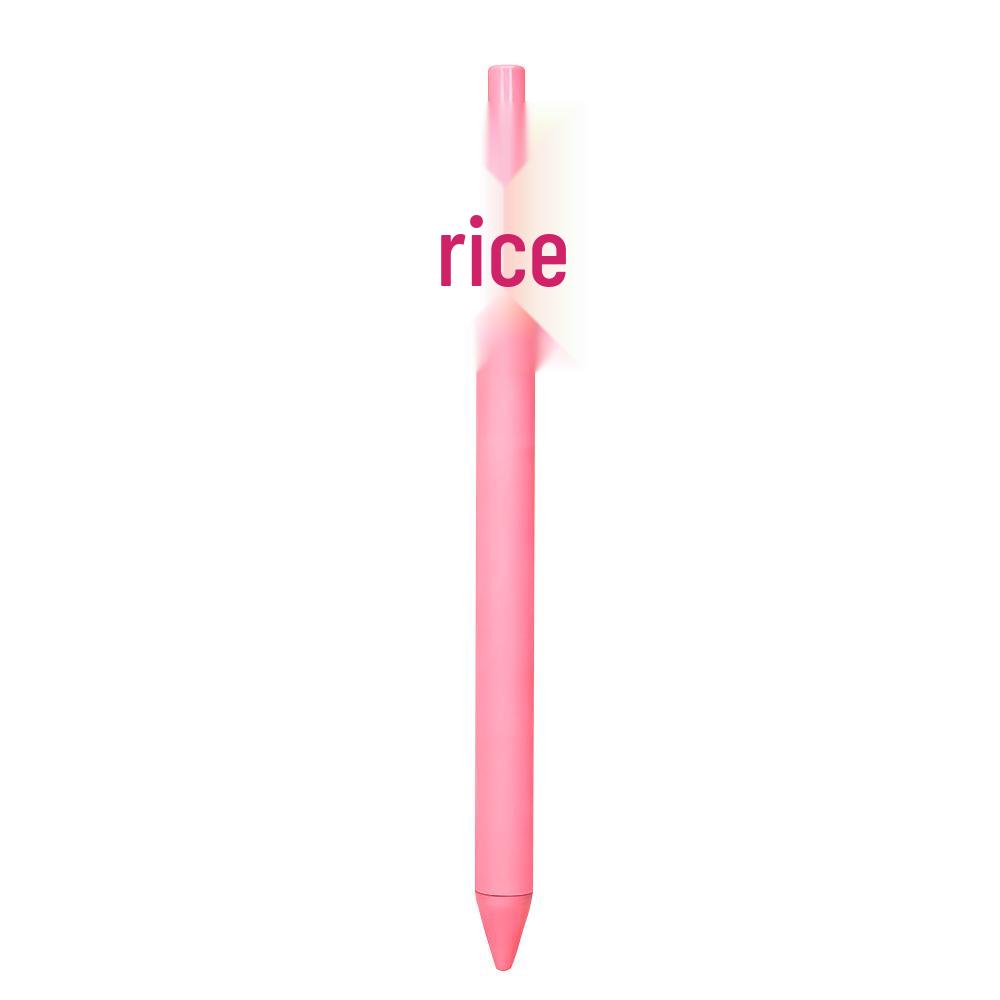 Pink Bow Series Girls' Soft Rubber Click Ballpoint Pens