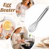 Stainless Steel Manual Whisk Handheld Egg Beater Kitchen Mixing Tool Durable Wire Whisk for Beating Eggs and Blending Ingredients