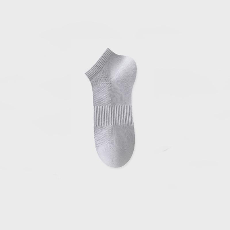 

Male Summer 7A Antibacterial Sweat Absorption Deodorant Breathable Mesh Sports Socks 1 pair серый