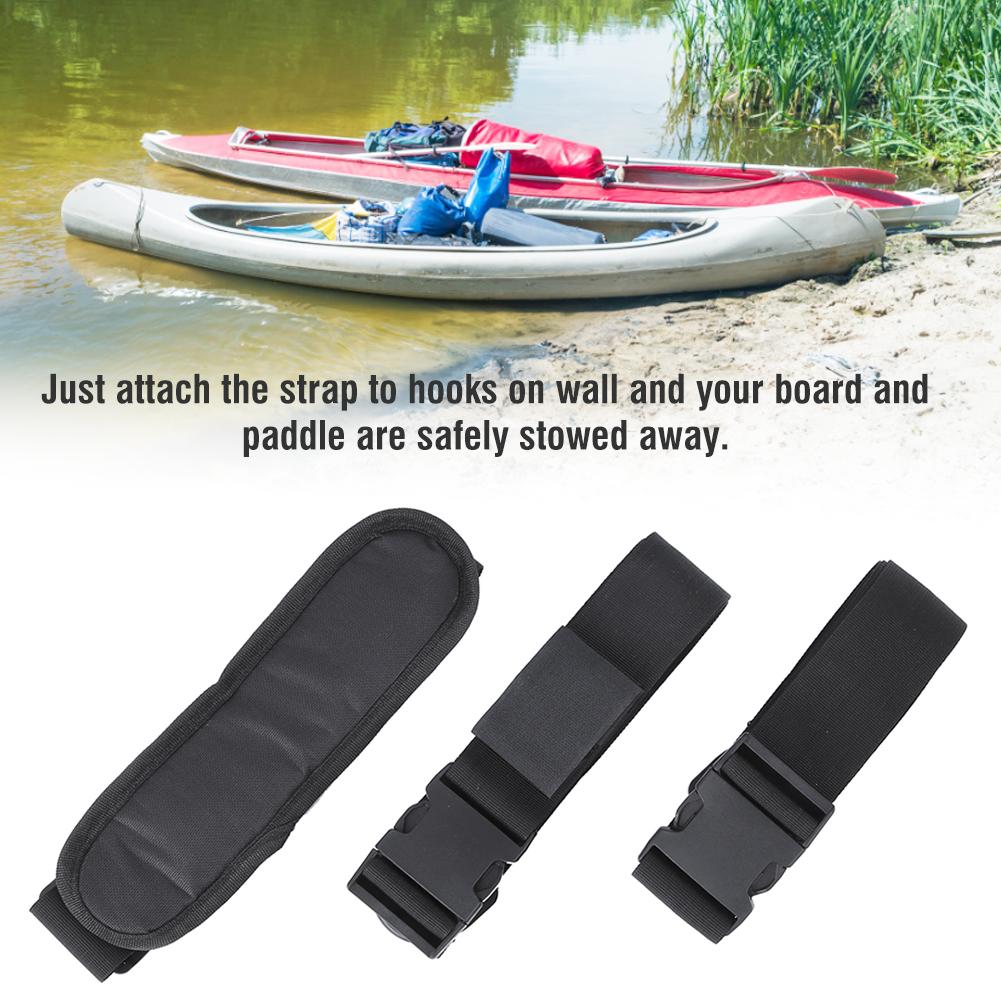 3PCS Canoe Surfboard Nylon Portable Shoulder Carrying Strap Belt Kayak Accessories
