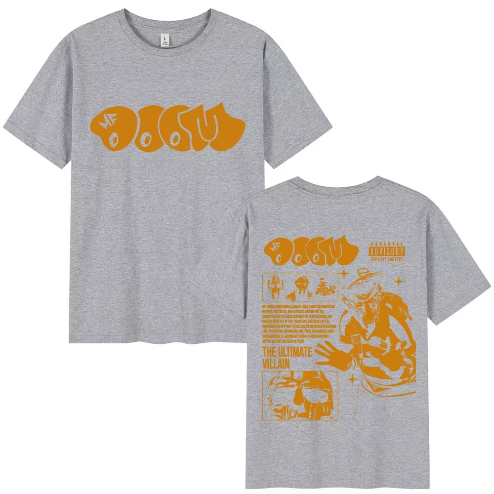 Rapper Mf Doom Madvillainy T-shirts Men Women Hip Hop Personality Vintage T Shirts Gothic Punk Casual Cotton T Shirts Streetwear