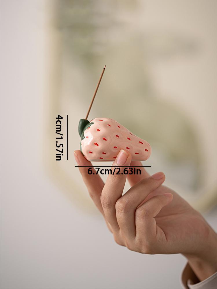 Strawberry Ceramic Thread Incense Burner Home Decoration Incense Insertion Seat Incense Tray Tea Table Aromatherapy Burner