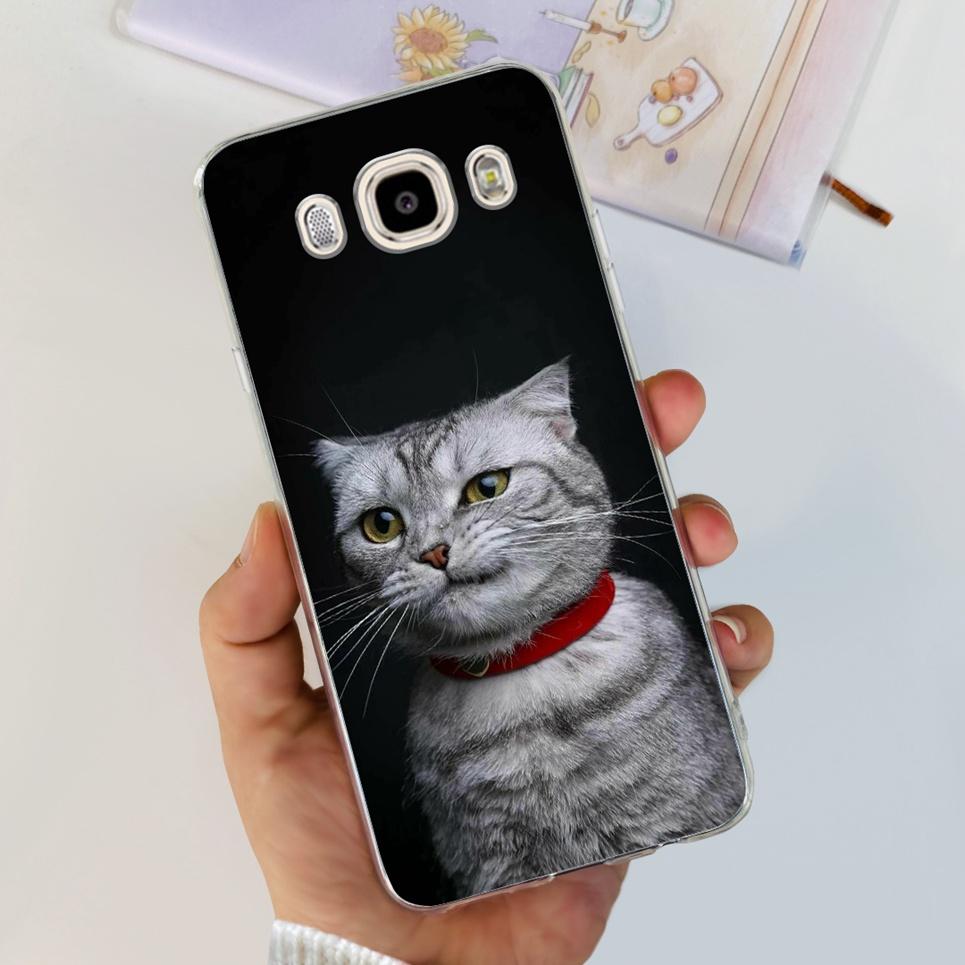 For Samsung Galaxy J5 2016 J7 2016 Phone Case Smiling Astronaut Painting Clear Housing On Samsung J7 2016 J 5 7 Galaxy Bumper