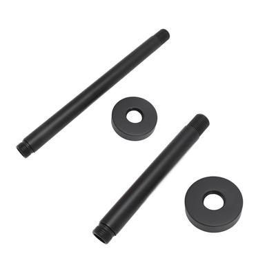 Dusche Verlängerung Arm Wand Montieren Edelstahl Schwarz Matt Einfach Installieren Dusche Rohr Extender f