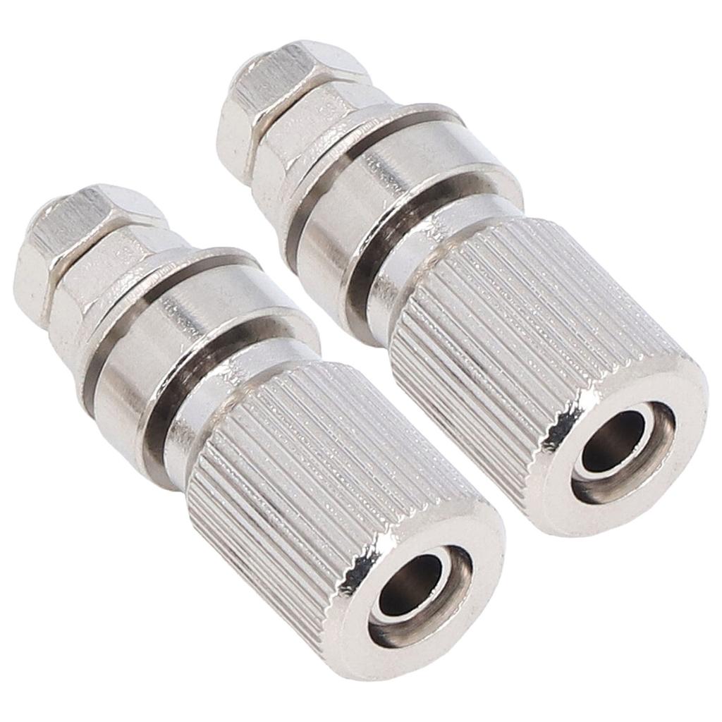 2PCS Binding Post Silver Alloy Contact No Insulation Power Grounding Terminal Post 50025