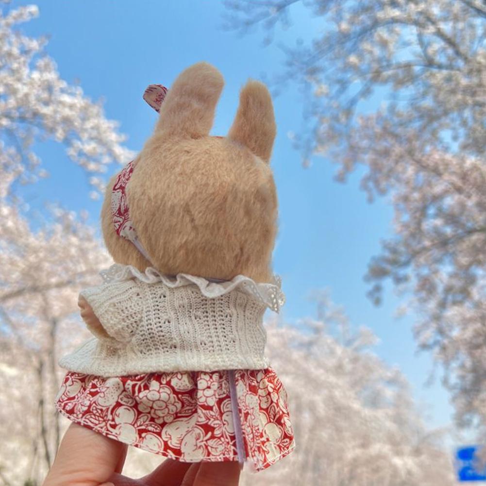 For 17cm Labubu Doll Clothes Lolita Dress Doll Clothes Color Match Dresses Dolls Accessories Cute Decoration Little Clothes