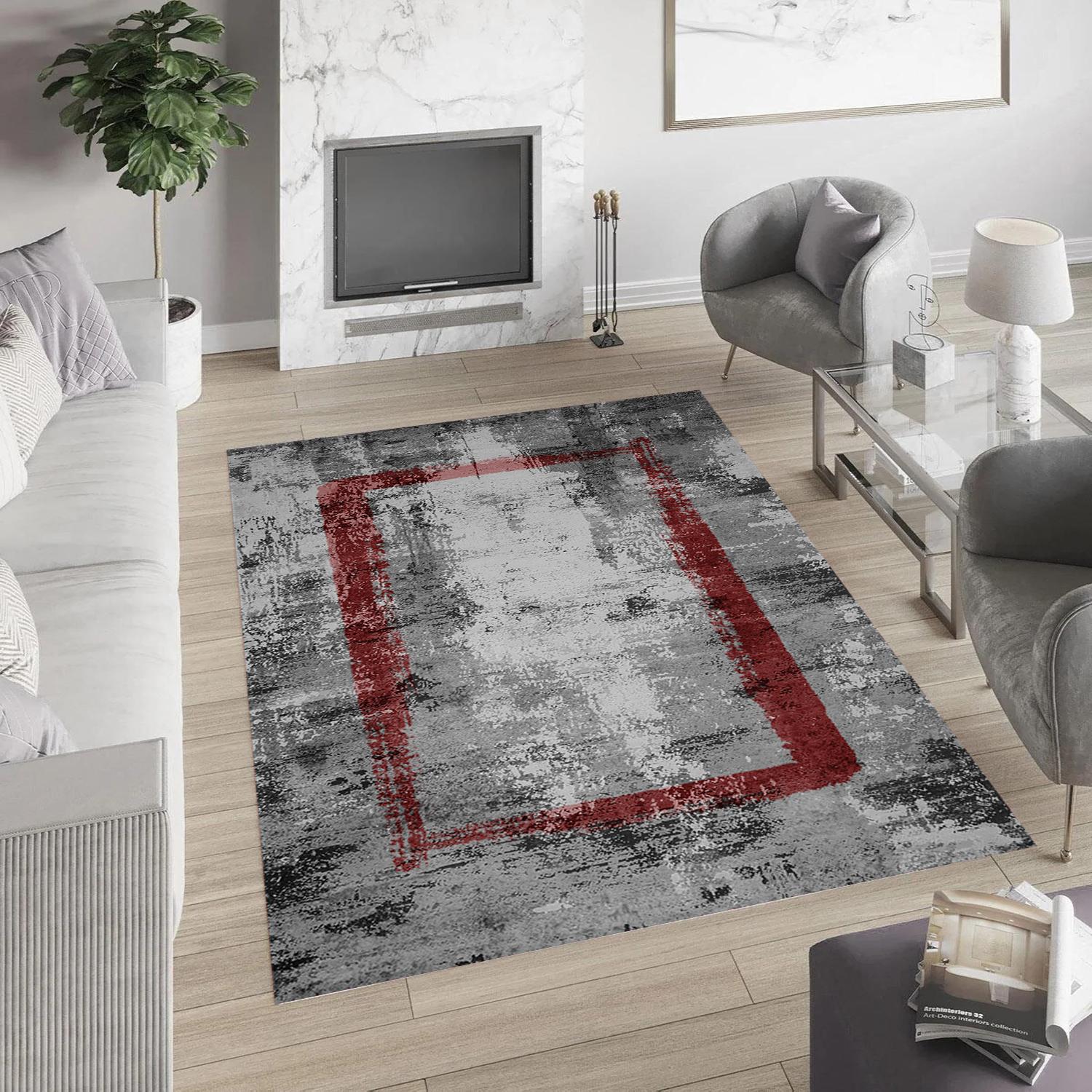 

Eliana Home Washable Printed Carpet LNA0825-FNL35 50x80 красный