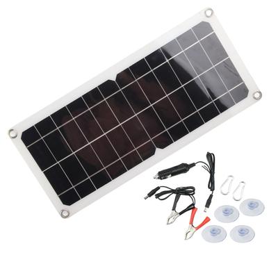 Pannello solare in silicio monocristallino con uscita USB da 10 W e caricabatteria da 12 V