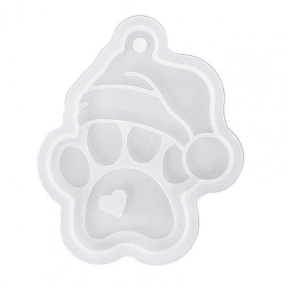 

Glue Mold Decorations Christmas Ornament Set Christmas Silicone Resin Molds for Diy Ornaments Crafts Deer Santa Snowman Epoxy