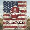 1PC Custom Name American Football Pride outdooor Flannel blankets Patterns Throw Blanket All-Season Soft Gift for Couch, Bed, Camping gifts