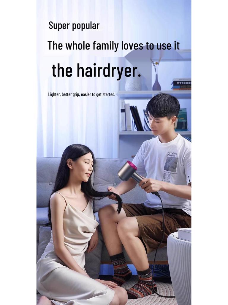 High-Speed Bladeless Hair Dryer with Negative Ion Technology, Comparable To Dyson, Gentle On Hair
