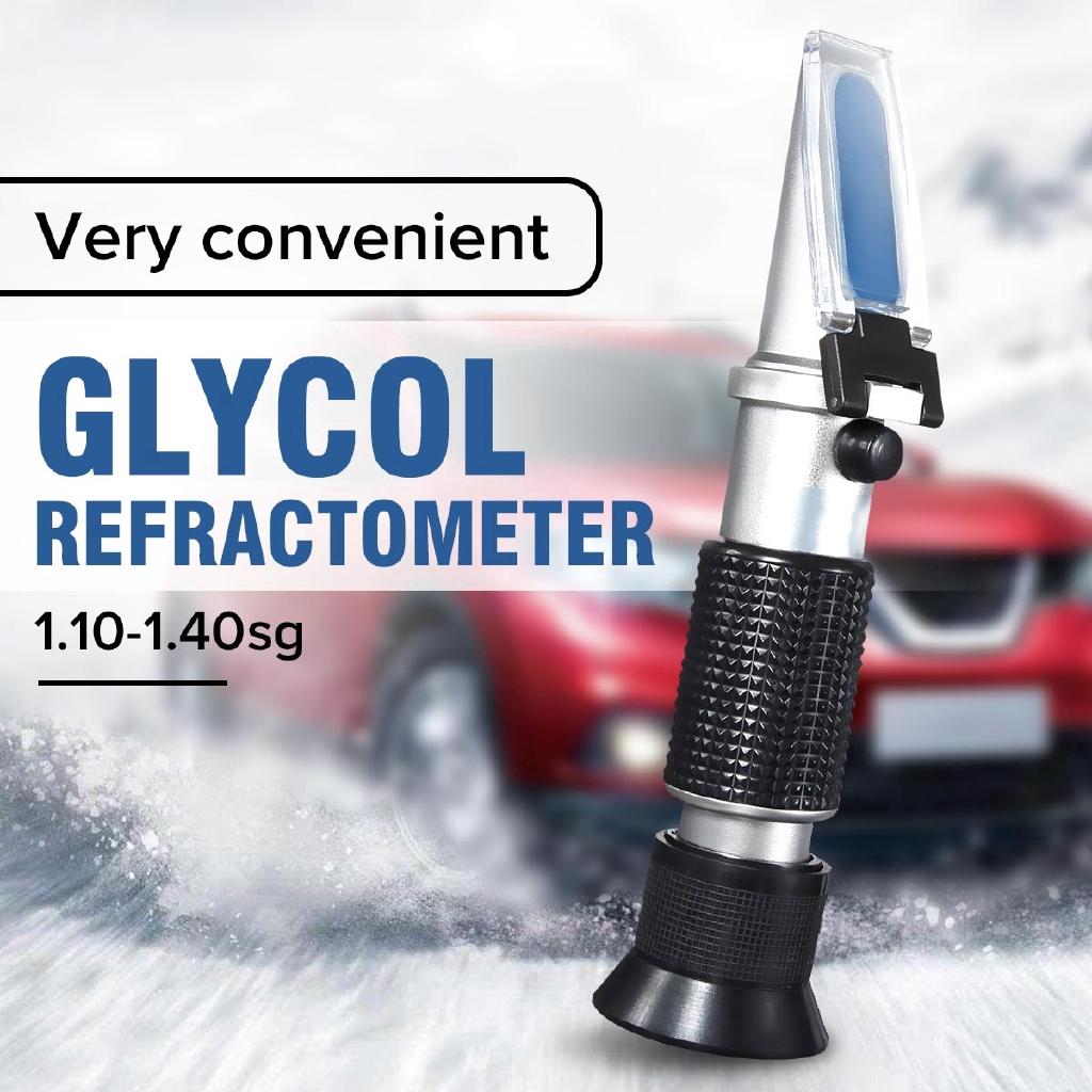 

Handheld Glycol Refractometer Car Antifreeze Battery Acid Engine Coolant Tester Tool Auto Optical