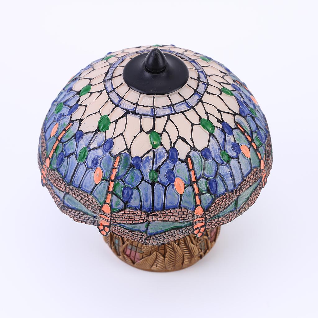 Reading Lamp LED Vintage Desk Lamp Bedside Light - Farmhouse Durable Dragonfly Floral Vintage Light with Base