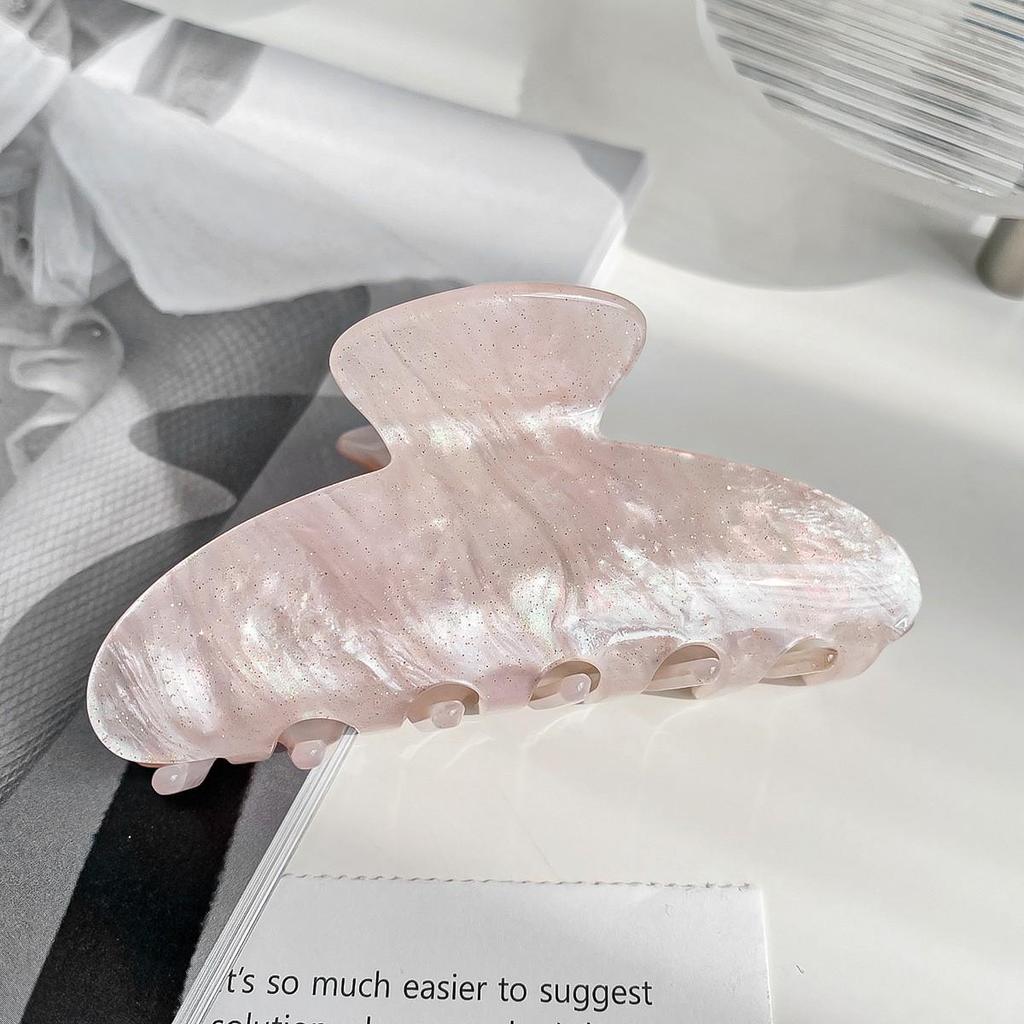 Large Acetate Hair Clip for Women - Korean Fashionable Jelly Color Hair Claw with High-End Feel