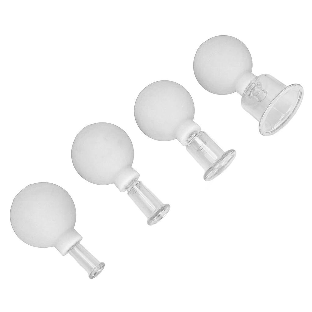Vacuum Cupping Kit Remove Dampness Massage Broken Resistant Improve Blood Circulation Cupping Set White