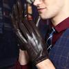 Men's Genuine Leather Touchscreen Driving Gloves