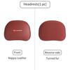For KIA Car Leather Headrest Neck Support Seat Waist Cushion Pillow Auto Accessories Sorento Stinger Soul Spectra Niro Cadenza Nvhs30