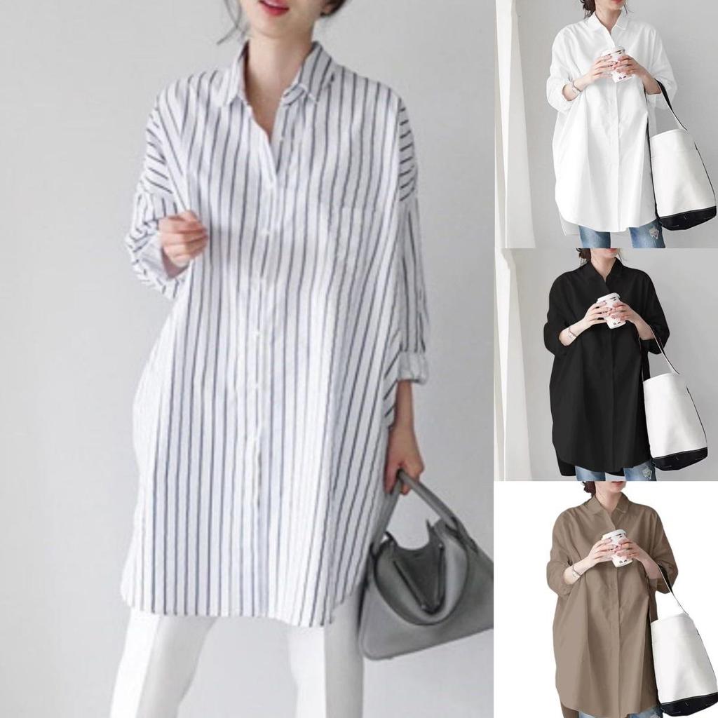 European and American Style Women's Plus Size V-Neck Mid-Sleeve Long Split Dress