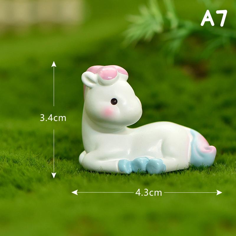 Cartoon Zodiac Color 3D Resin Doll Crafts Chinese Style Micro Landscape Bonsai Keychain Handbag Pendant Gift For Women