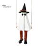 Ijesztő Tornácra Akasztható Díszek Halloween Lengő Szellem Dekoráció, Világító Nagy Lengő Fesztivál Hangulatú Kellékek Boszorkánykalap és Csíkos Lábak ehhez
