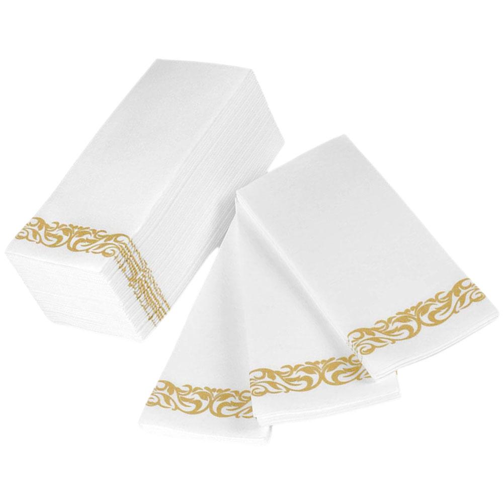 25 Pezzi Tovaglioli Dorati Antipolvere Usa e Getta Tovaglioli di Carta per Cena Matrimonio Festa Banchetto Decorazioni Sicuri Delicati sulla Pelle Igienici