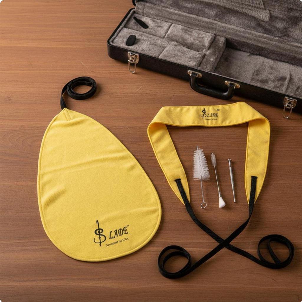 5 Pieces Flute Cleaning Tools Saxophone Set for Artists, Beginners