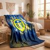 Leeds United Themen-Fleece-Decke Gemütliche Weiche Plüschdecke Für Schlafzimmer Couch Reise