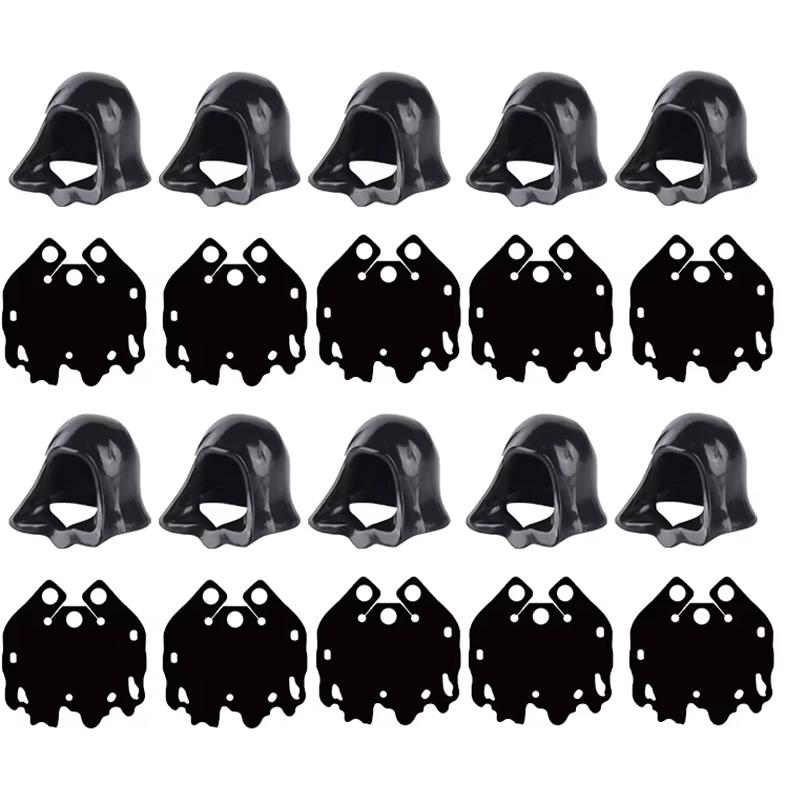 MOC Character Accessories Building Blocks Medieval Soldier Hood Wearing Coat Cape Battle Robe Mini Brick Boy Toy Gift A08