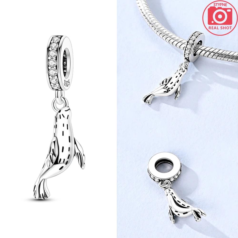 Dreamy Original Copper Autumn-Day Squirrel Pendant Hedgehog Butterfly Cat Beads Fit Women Bracelet Fine Gift Jewelry Women