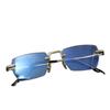 2026 Rimless Metal Frame Retro HD Anti-Blue Light Men's Reading Glasses for Seniors