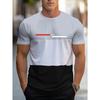 Round Neck Short Sleeved Casual Sports Short Sleeved T-shirt Top, Fashionable Summer Streetwear