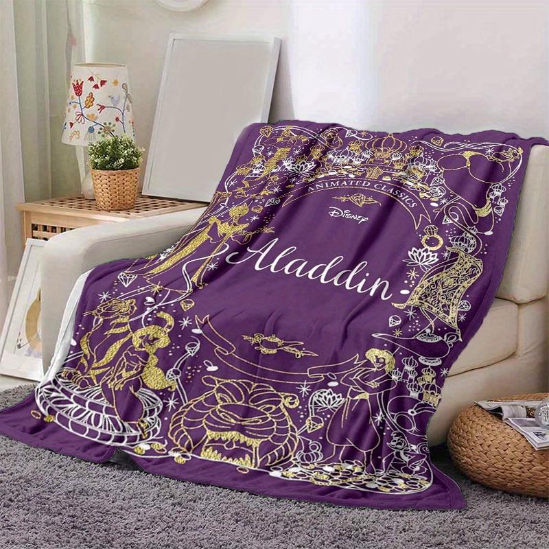 1pc, Aladdin-Inspired Home Decor, Flannel Throw Blanket for Your Living Room, Bedroom, or Outdoor Adventures. Perfect As a Sofa Blanket, Beach Cover