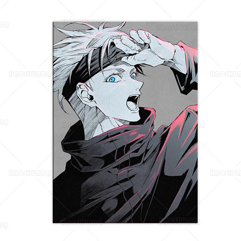 Anime Jujutsu Kaisen Fabric Cloth Posters Canvas Poster Wall Art Painting Study Home Living Room Decoration Pictures