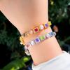 Light Luxury Color Zircon Bracelet Hip Hop Men'S And Women'S Trend Shell Pearl Diamond Rainbow Jewelry