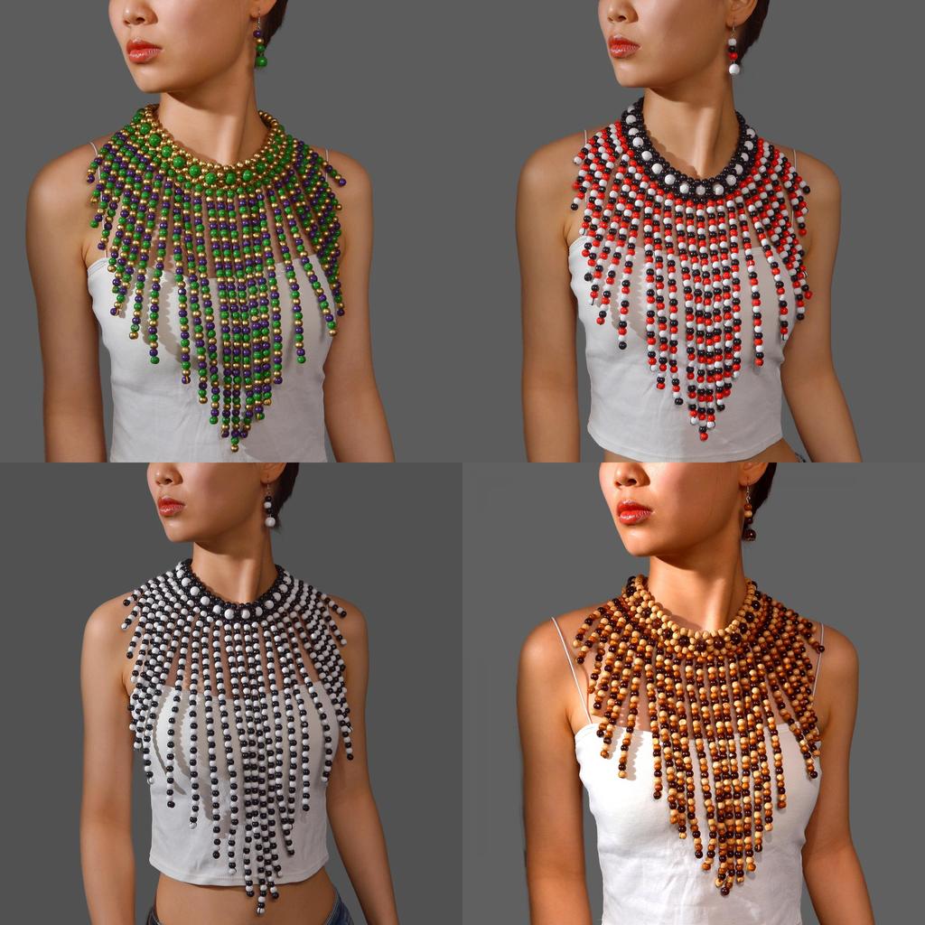 Spring 2024 Pearl Jewelry Ensemble With Mother Of Pearl Pendants For Men And Women