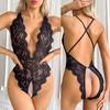 New Sexy Underwear Women Lingerie Night Dress See Through Open Crotch Bodysuit Deep V Crotchless Erotic Pajama Hot Porn Babydoll