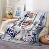 The Spurs Print FlAannel Blanket, High Quality Comfortable for All Seasons, Home Decor, Warmth and Comfort