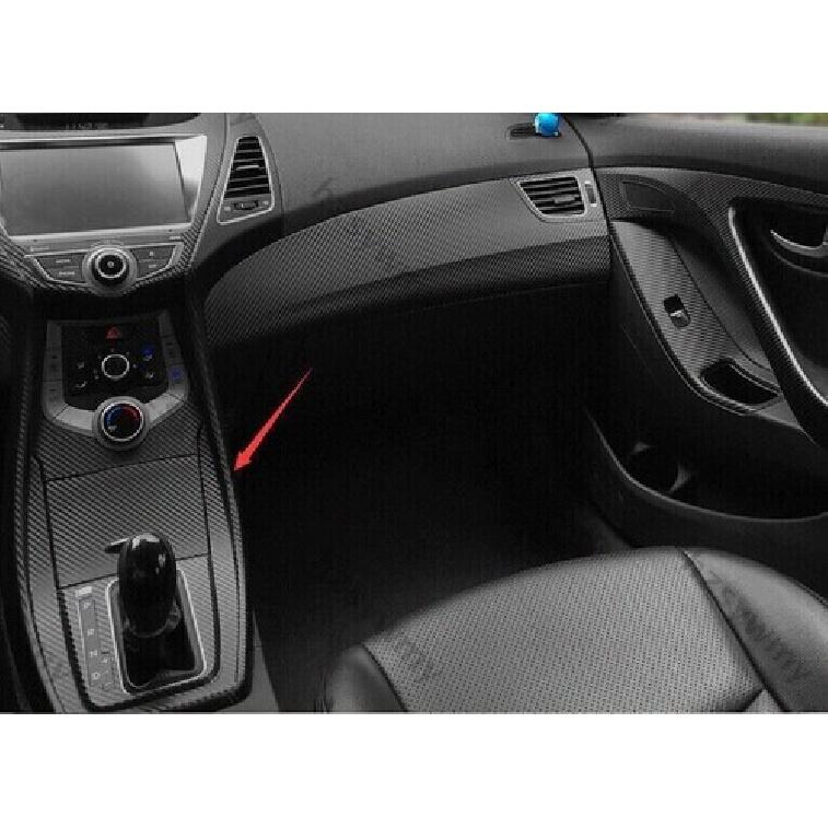 Carbon Fiber Sticker Middle Console Gear Shift Trim For Hyundai Elantra 2011-16