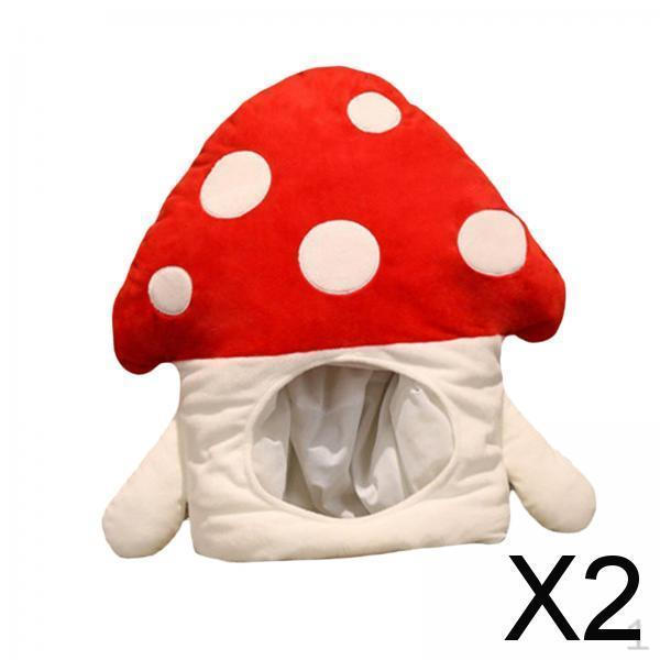 2x Lovely Hat Cosplay Headband Headwear Fancy Dress Warm Decorations Costume Headgear for