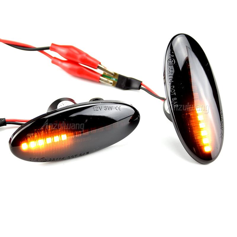 LED Dynamic Fender Side Marker Turn Signal Light For Nissan NV200 NV400 NP300 Leaf Micra Cube Note Dualis March Tiida X-T