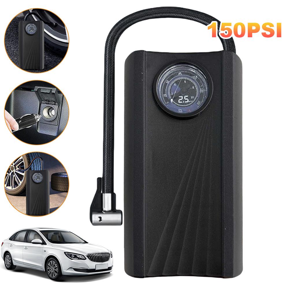 Portable Car Air Compressor High Precision Car Tire Inflatable Pump LCD Display Portable Air Pump for Car Motorcycle Bike Ball