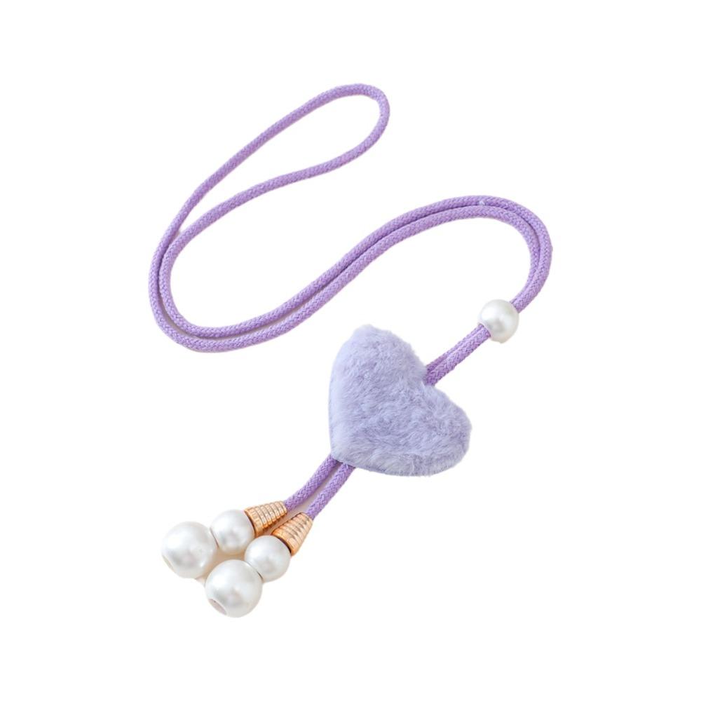 Plush Heart Curtain Tieback Rope Drapery Tieback Gifts Window Curtain Tie  Home Decor фиолетовый