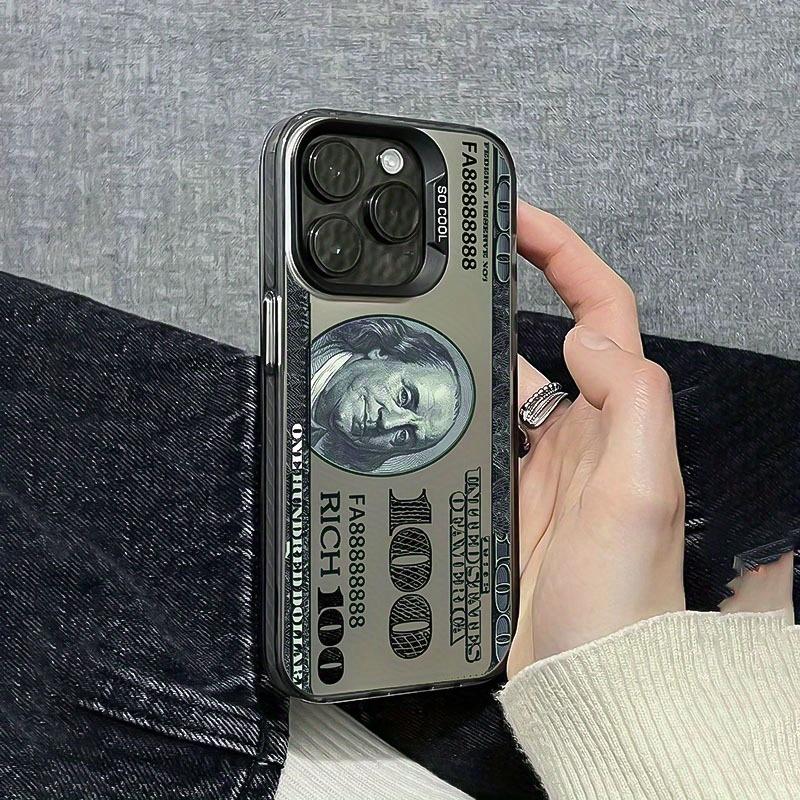 New $100 Banknote Pattern Phone Case Suitable for iPhone 17, 16, 15, 14, 13, 12, 11 Pro/Max/Plus Anti Drop and Shockproof