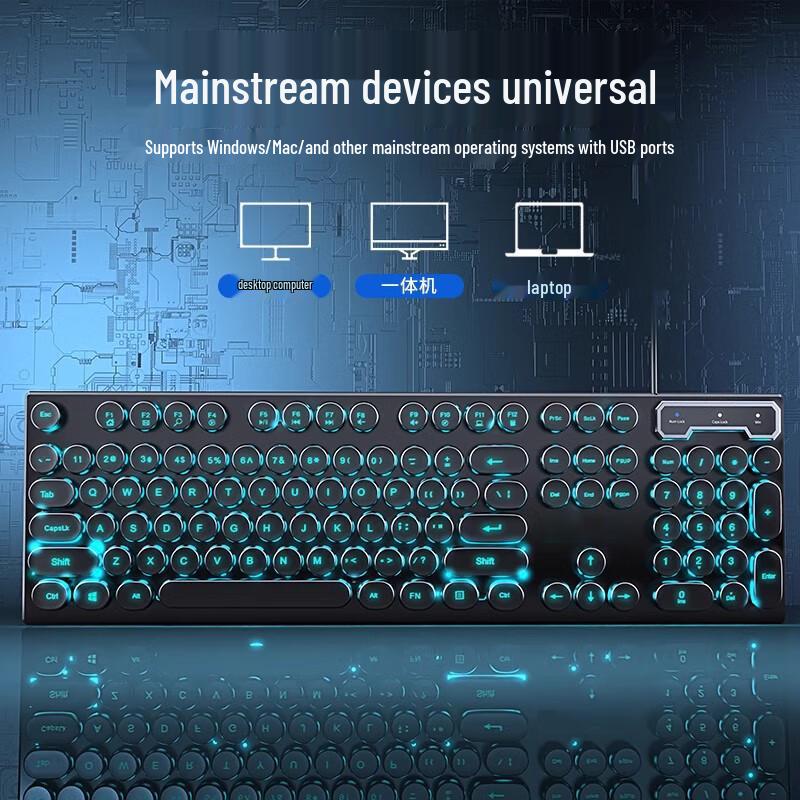 You Shi Customized Wireless Mechanical Keyboard and Mouse Set