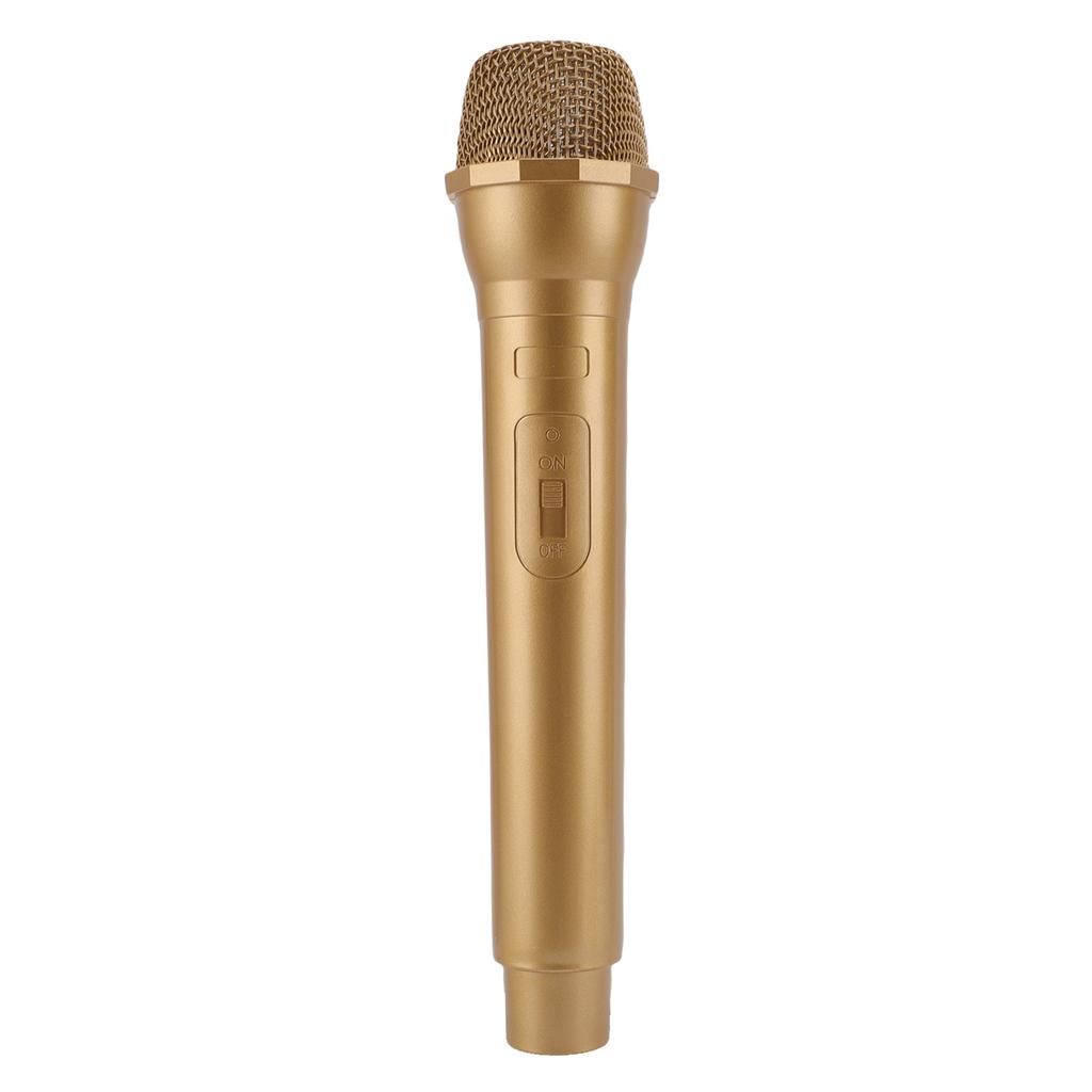 Simulated Microphone ABS Lightweight Realistic Handheld Mic Prop for Speech Practice Cosplay Photography