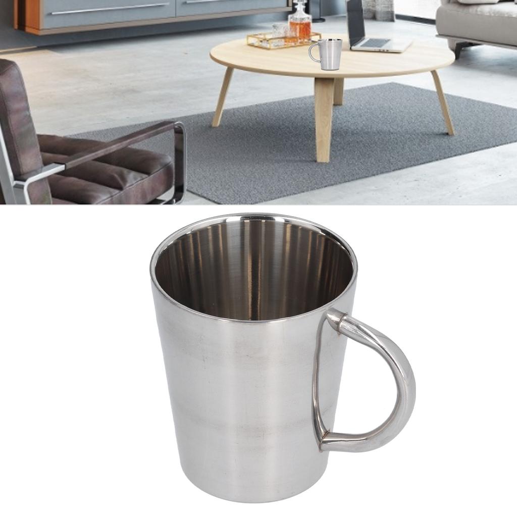 Kubek na wodę 300 ml z uchwytem Stal nierdzewna 304 Izolacja termiczna Kubek do kawy do domu